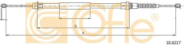 Cable Pull, parking brake 10.6217