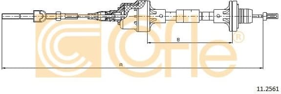 Cable Pull, clutch control 11.2561