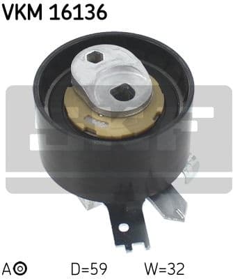 Tensioner Pulley, timing belt VKM 16136 - image 2