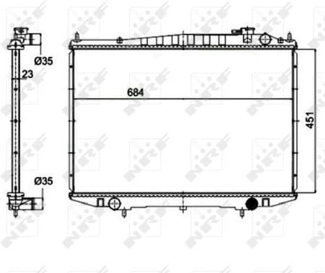Radiator, engine cooling EASY FIT 52131