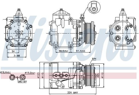 Compressor, air conditioning ** FIRST FIT ** 89248