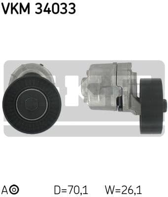 Belt Tensioner, V-ribbed belt VKM 34033