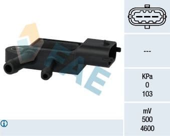 Sensor, exhaust pressure 16107
