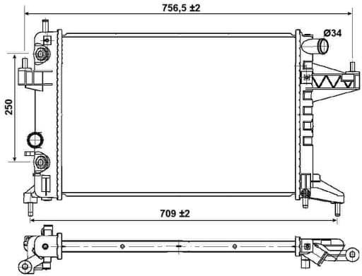Radiator, engine cooling 53035 - image 2