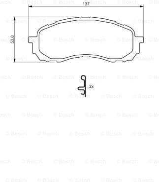 Brake Pad Set, disc brake 0986494373