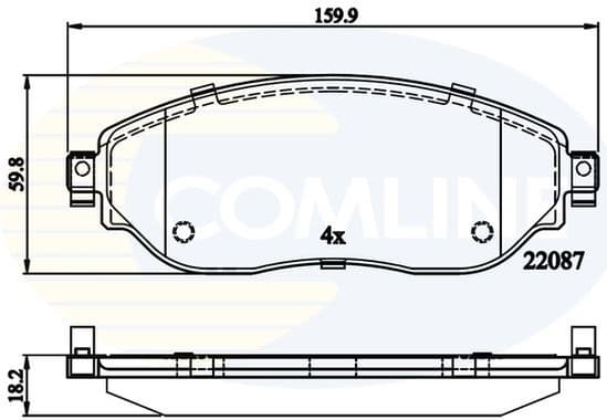 Brake pads front CBP02285