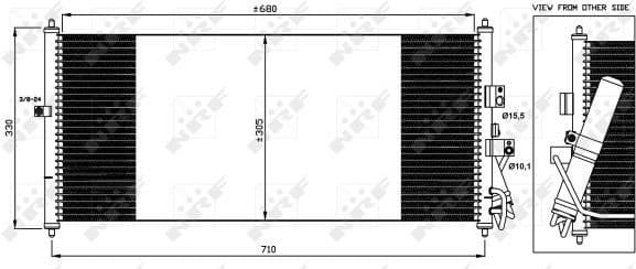 Condenser, air conditioning EASY FIT 35563