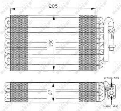 Evaporator, air conditioning EASY FIT 36026
