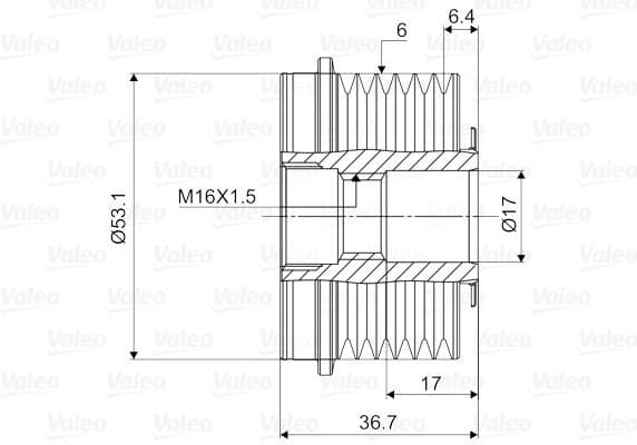 Alternator Freewheel Clutch VALEO NEW SPARE PART 588065 - image 2