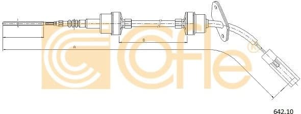 Cable Pull, clutch control 642.10