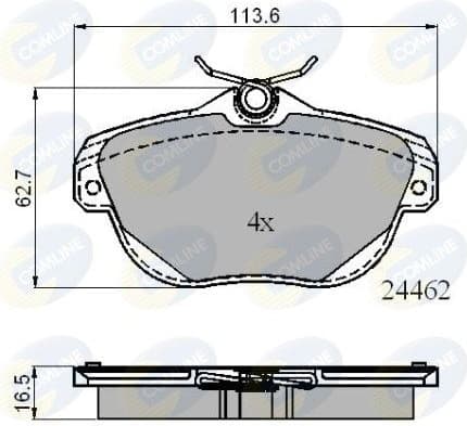 Brake pads rear CBP01717