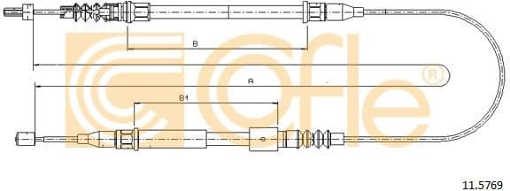 Cable Pull, parking brake 11.5769