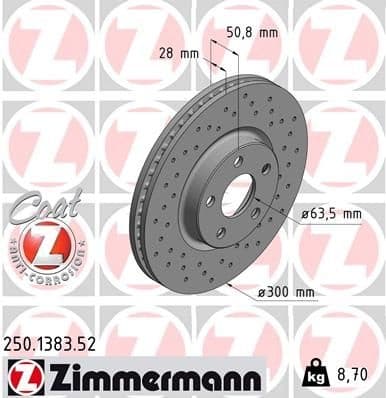 Brake Disc SPORT BRAKE DISC Z 250.1383.52