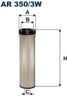 Secondary Air Filter AR350/3W
