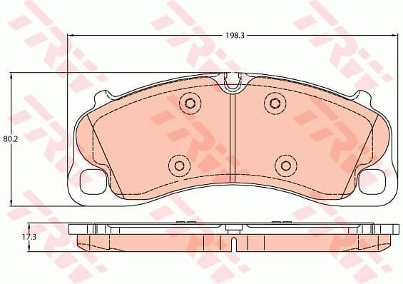 Brake Pad Set, disc brake GDB2089