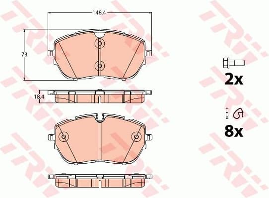 Brake Pad Set, disc brake GDB2121