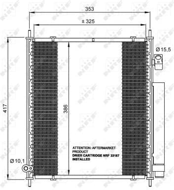 Condenser, air conditioning EASY FIT 35562