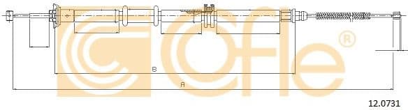 Cable Pull, parking brake 12.0731