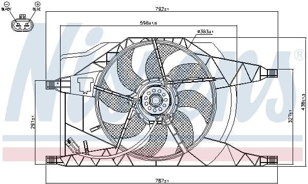 Fan, engine cooling 85257