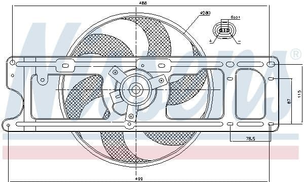 Fan, engine cooling 85253