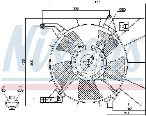 Fan, engine cooling 85063