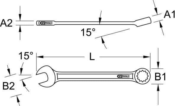 Ring-/Open End Spanner 517.0607 - image 2