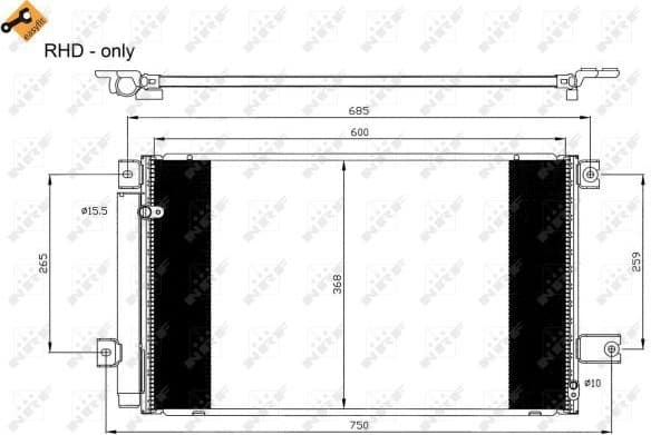 Condenser, air conditioning EASY FIT 35629