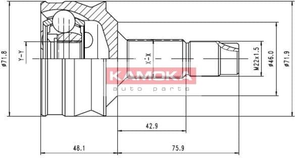 Joint Kit, drive shaft 6258