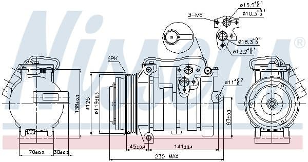 Compressor, air conditioning ** FIRST FIT ** 89315