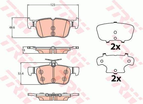 Brake Pad Set, disc brake GDB2133
