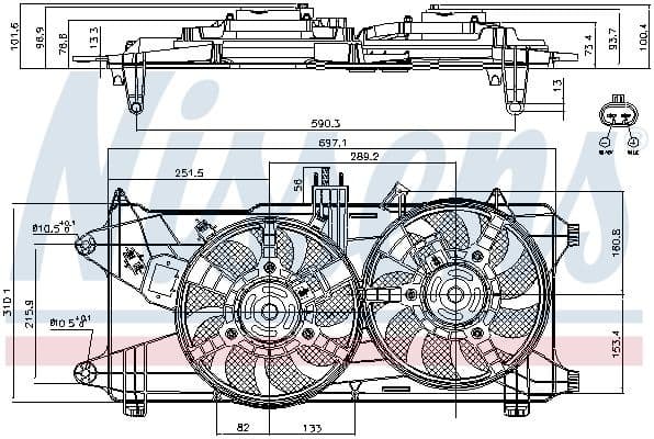 Fan, engine cooling 85130