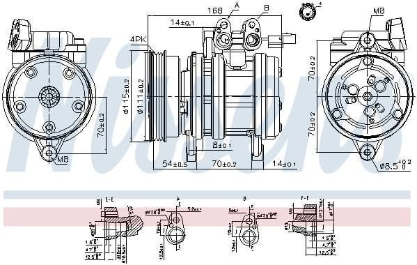Compressor, air conditioning ** FIRST FIT ** 89263