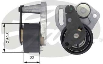 Tensioner Pulley, timing belt PowerGrip™ T43107