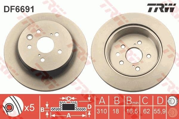 Brake Disc DF6691