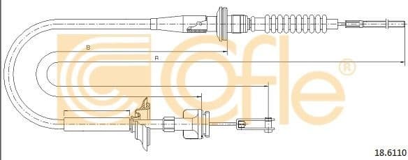 Cable Pull, clutch control 18.6110