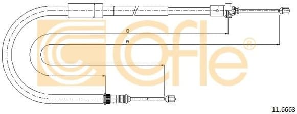 Cable Pull, parking brake 11.6663
