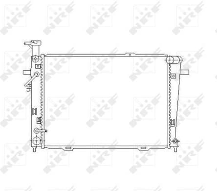 Radiator, engine cooling 53496