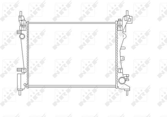 Radiator, engine cooling 55340