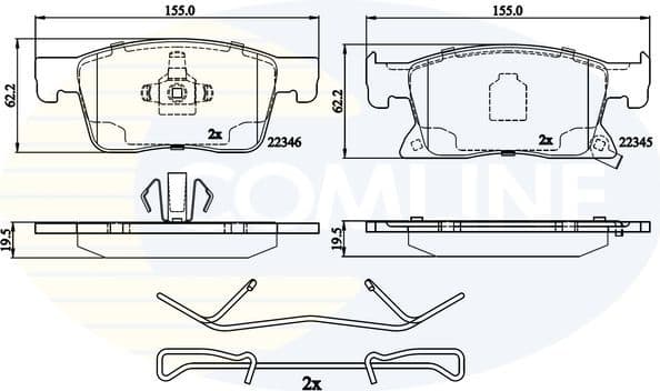 Brake pads front CBP32309