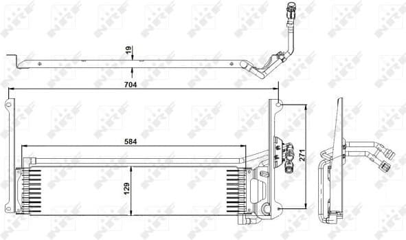 Oil Cooler, automatic transmission 31360