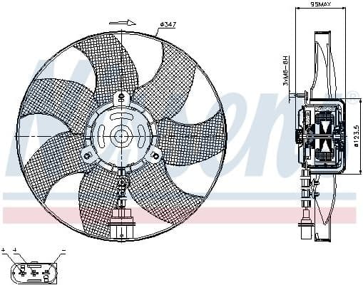 Fan, engine cooling 85543