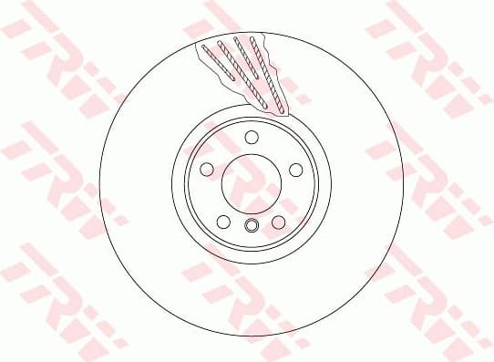 Brake Disc TRW SINGLE DF6619S