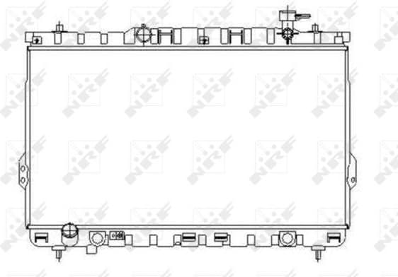 Radiator, engine cooling 53357