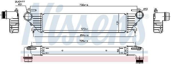 Charge Air Cooler ** FIRST FIT ** 96272