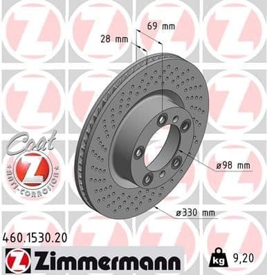 Brake Disc COAT Z 460.1530.20
