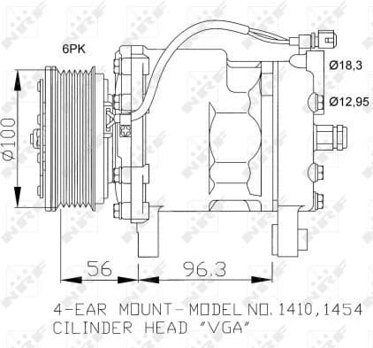Compressor, air conditioning EASY FIT 32065