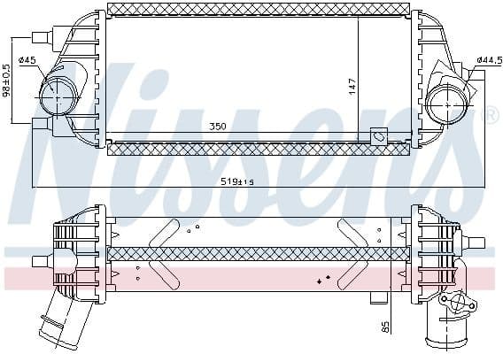 Charge Air Cooler ** FIRST FIT ** 96309