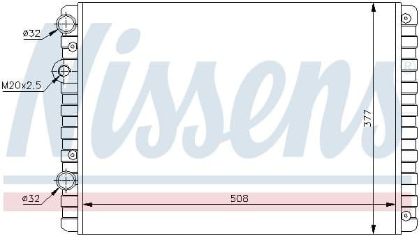 Radiator, engine cooling 652321