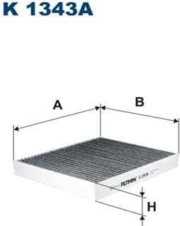 Filter, cabin air K1343A