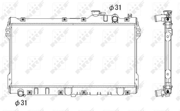 Radiator, engine cooling EASY FIT 506522
